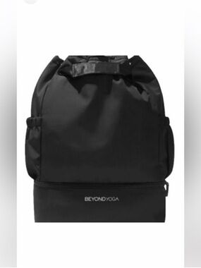 NEW with Tags. Beyond Yoga Backpack Tote Black Gym Bag
